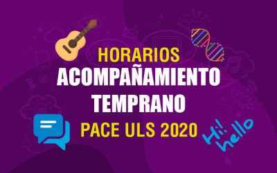 Programación de las últimas semanas de nivelación PACE