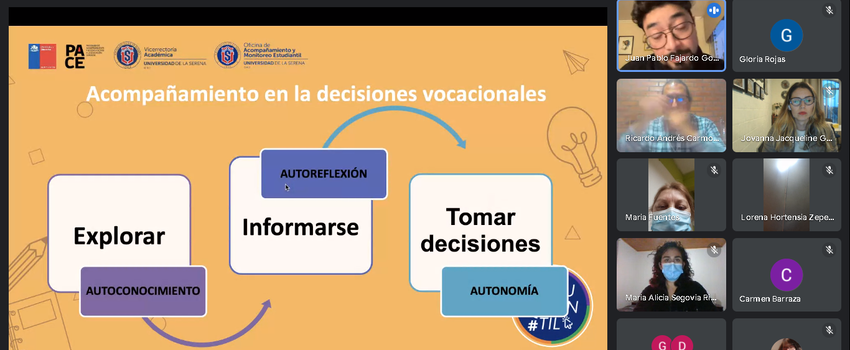 PEM PACE ULS realizó la primera charla: ¿Cómo acompaño a mi hija e hijo en su proceso vocacional?